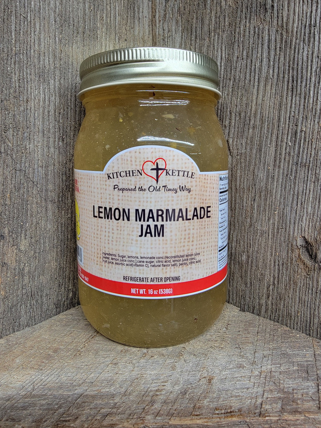 Lemon Marmalade Jam 16oz