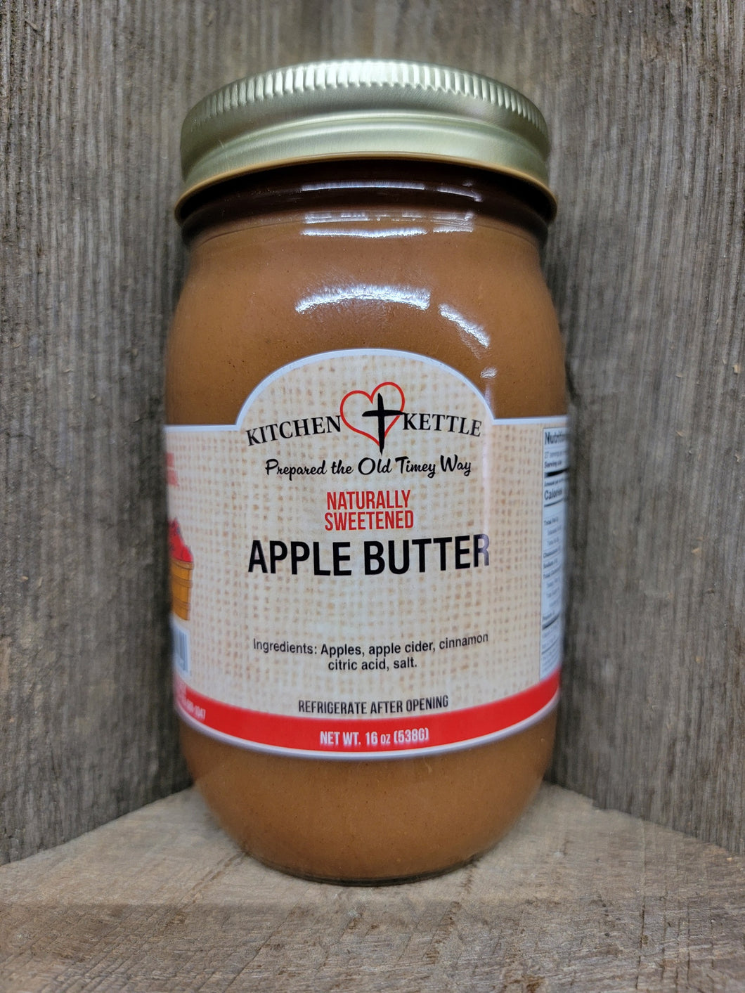 Naturally Sweetened Apple Butter 16oz