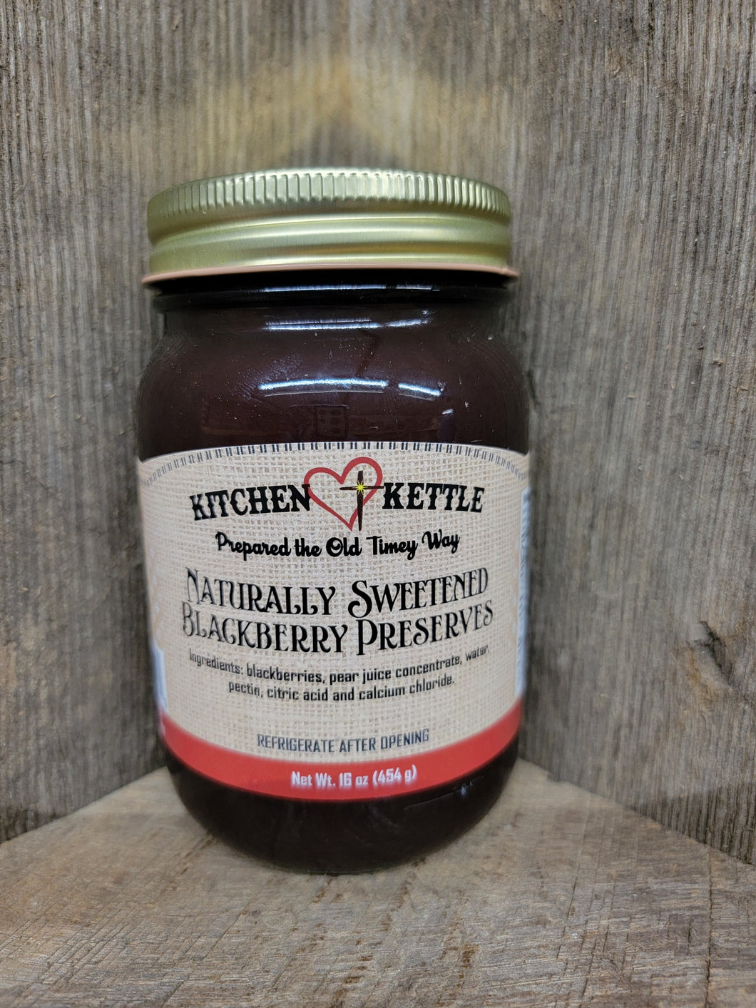 Naturally Sweetened Blackberry Preserves 16oz