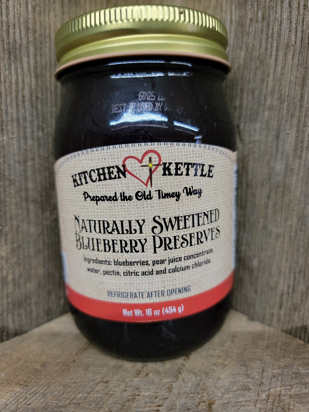Naturally Sweetened Blueberry Preserves 16oz