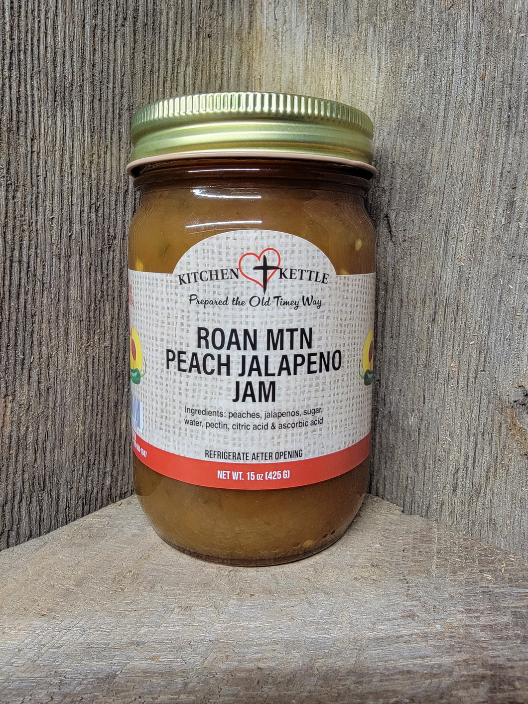 Roan Mtn Peach Jalapeno Jam 16oz