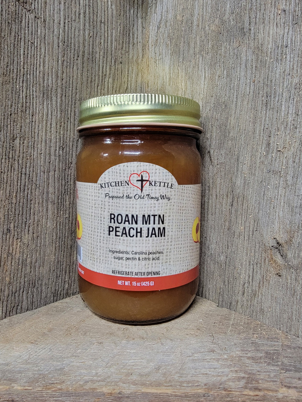 Roan Mtn Peach Jam 16oz