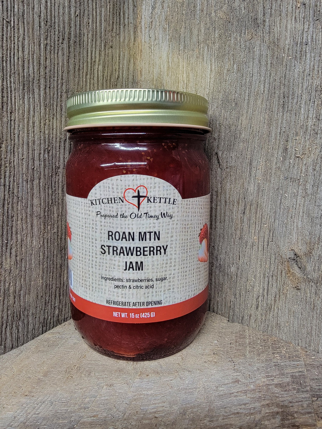 Roan Mtn Strawberry Jam 16oz