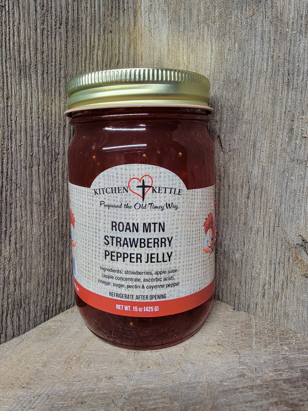 Roan Mtn Strawberry Pepper Jelly 16oz