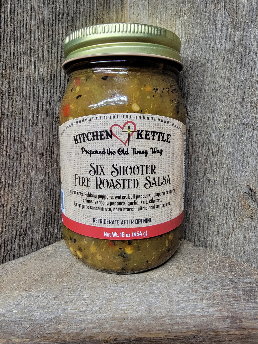 Six Shooter Fire Roasted Salsa 16oz